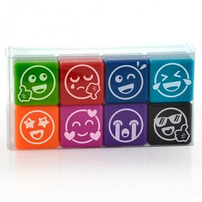 COOLBOX Sello Office Box de Motivación Especial para Profesores, Pack de 8 Caras/Vibes