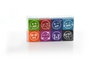 COOLBOX Sello Office Box de Motivación Especial para Profesores, Pack de 8 Caras/Vibes