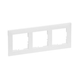 Legrand 765173 SEANO Placa ciega de 3 módulos Blanco