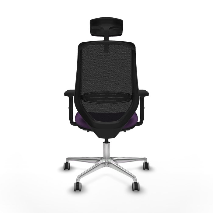 PIQUERAS Y CRESPO Silla de oficina Mardos con mecanismo Sincro/Traslack, Morado y Negro