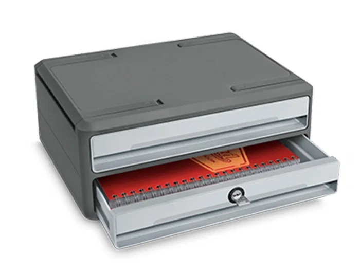 Cep Fichero Cajones Sobremesa Moov Up Reciclado 80% 2 Cajones Color Gris Plástico