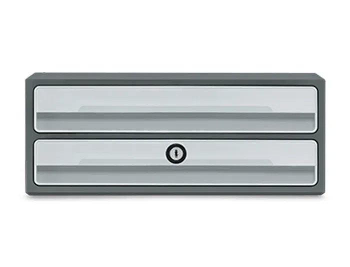 Cep Fichero Cajones Sobremesa Moov Up Reciclado 80% 2 Cajones Color Gris Plástico