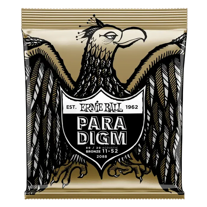 Ernieball Juego Acústica Paradigm 80/20 Bronze 11-52 Cuerdas para Guitarra