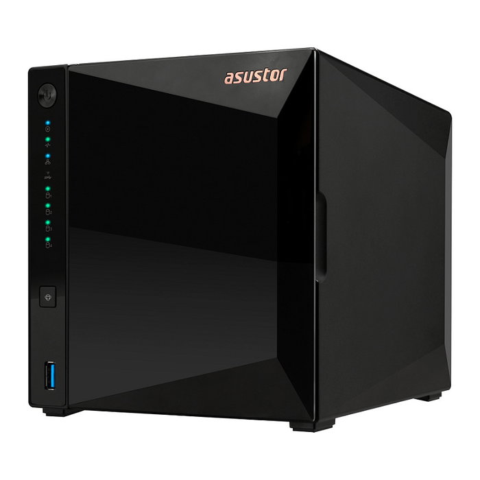 Asustor Drivestor 4 Pro Gen2 AS3304T v2 NAS 4-Bay, Realtek RTD1619B Quad-Core 1.7 GHz, 2 GB DDR4, 4 Discos HDD/SSD, 3xUSB 3.2, Ethernet 2.5 GbE, ADM