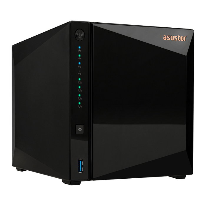 Asustor Drivestor 4 Pro Gen2 AS3304T v2 NAS 4-Bay, Realtek RTD1619B Quad-Core 1.7 GHz, 2 GB DDR4, 4 Discos HDD/SSD, 3xUSB 3.2, Ethernet 2.5 GbE, ADM
