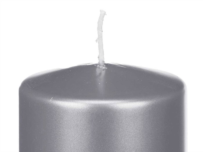 Acorde Vela Taco Plata Ancha 15 cm, 9x9x15 cm, Cera (Set de 12)