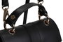 Lucky Bees 1214 Mochila de piel de polivinilo, Negro, 20x10x23 cm