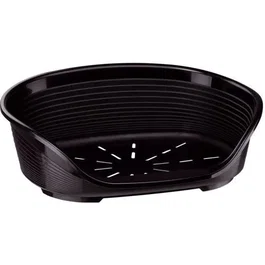 Ferplast Cama de Plastico Siesta Deluxe 8 Negro para Perro y Gato