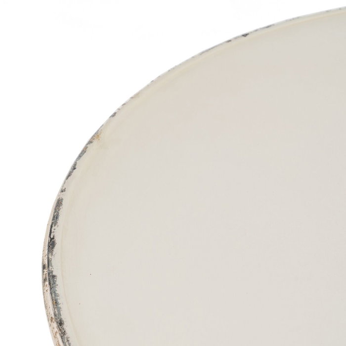Ixia Mesa Auxiliar Crema de Hierro 70 x 70 x 75 cm Ixia Mesa Auxiliar Crema de Hierro 70 x 70 x 75 cm