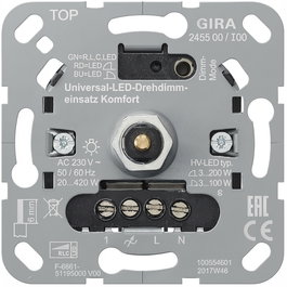 GIRA 245500 Uni-LED-Drehdimmeins. Komfort Einsatz