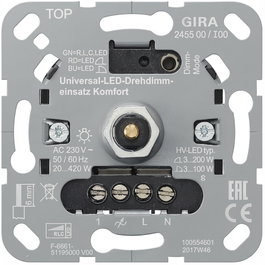 GIRA 245500 Uni-LED-Drehdimmeins. Komfort Einsatz