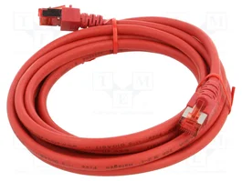 HELU Patch cord S/FTP Cat 6 RJ45 3m rojo
