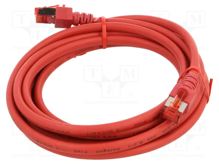HELU Patch cord S/FTP Cat 6 RJ45 3m rojo HELU Patch cord S/FTP Cat 6 RJ45 3m rojo