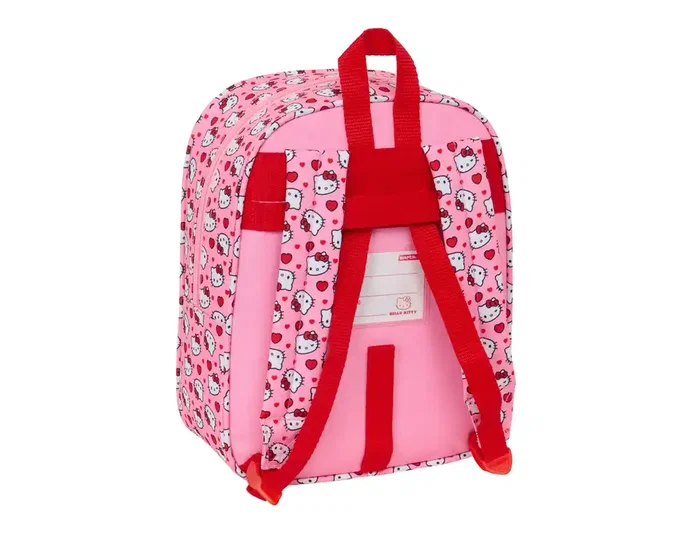Safta Mochila Hello Kitty adaptable a carrito 27x22x10 cm Safta Mochila Hello Kitty adaptable a carrito 27x22x10 cm