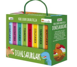 Mi Primera Biblioteca Sassi Manolito Books Dinosauroak - Euskera (8 Libros De 10 Pag.) (+2 Años)