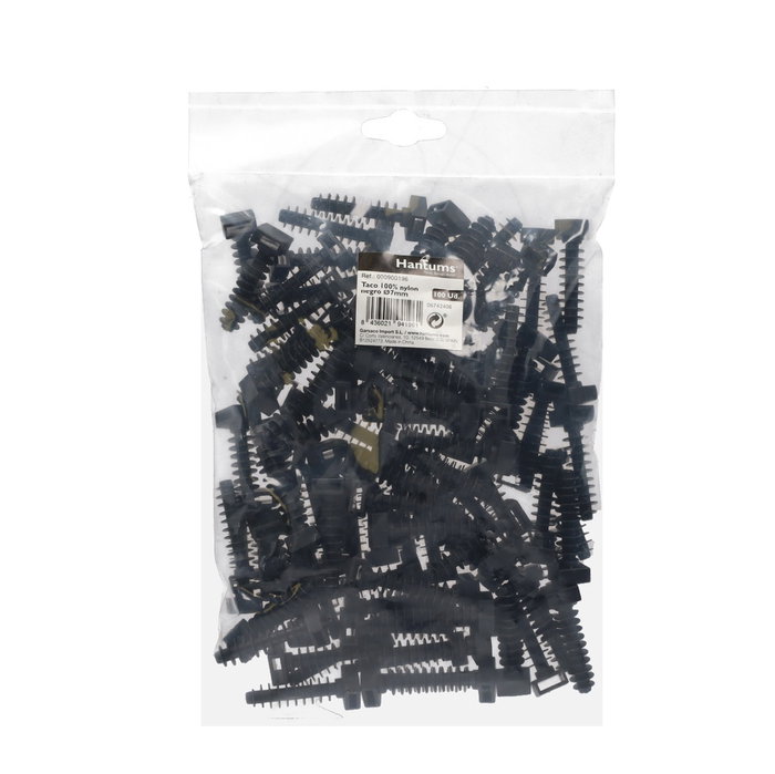 Hantums Bolsa de 100 bridas 43x9.8mm Negro Hantums Bolsa de 100 bridas 43x9.8mm Negro