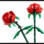 LEGO Rosas Lego Flowers 40460 Set de Flores para Construir, 2 Flores Rojas, Hojas Verdes, Tallos Ajustables, Regalo para San Valentín o Día de la Madre, +8 Años