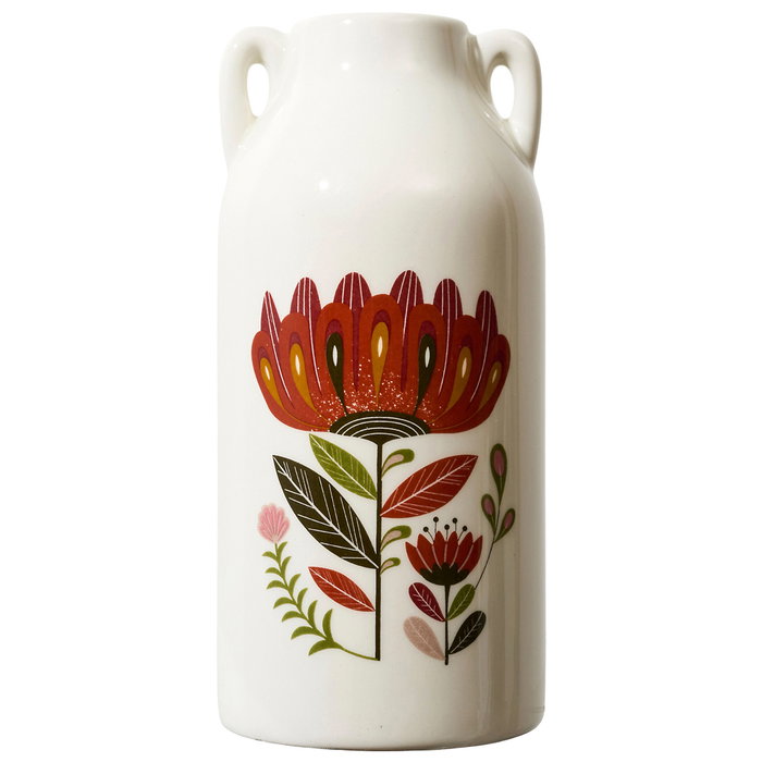 Home Deco Factory Jarrón Heritage Floral