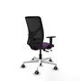 PIQUERAS Y CRESPO Silla de oficina Motilla con mecanismo Sincro/Traslack Morado y Negro