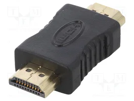 AKYGA Adaptador HDMI enchufe ambos lados negro