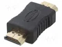 AKYGA Adaptador HDMI enchufe ambos lados negro