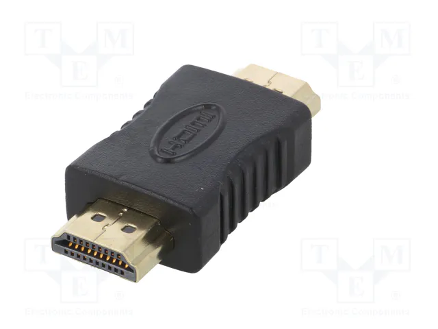 AKYGA Adaptador HDMI enchufe ambos lados negro