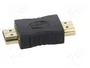 AKYGA Adaptador HDMI enchufe ambos lados negro