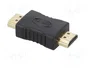 AKYGA Adaptador HDMI enchufe ambos lados negro
