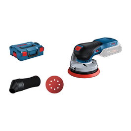 Bosch GEX 18V-125 Professional Lijadora Rotorbital a Bateria de 18V, Negro/Azul/Gris, Oscilacion 125 mm, 6000-10000 RPM