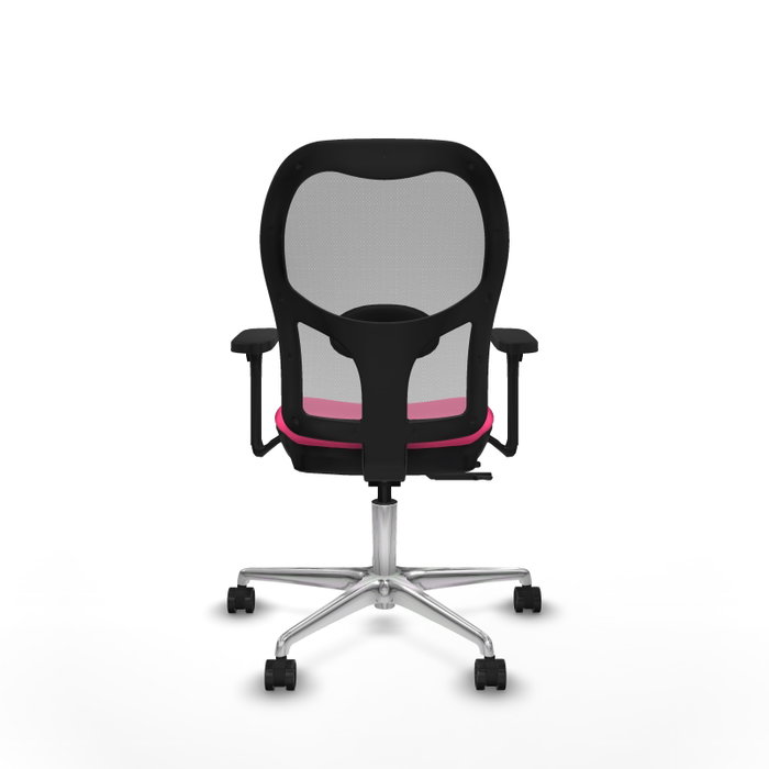 PIQUERAS Y CRESPO Silla de oficina Jorquera Rosa con mecanismo Sincro/Traslack
