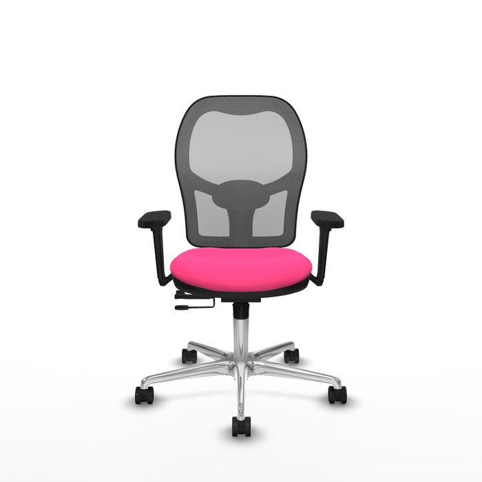 PIQUERAS Y CRESPO Silla de oficina Jorquera Rosa con mecanismo Sincro/Traslack