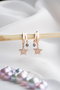 Heliophilia Silver Pendiente NRZ999208 Plata de Ley 925 con Baño de Oro Rosa y Circonita
