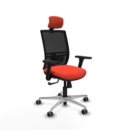 PIQUERAS Y CRESPO Silla de oficina Yunquera Naranja oscuro y Negro