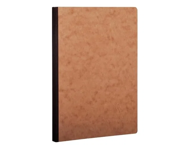 Clairefontaine Libreta Age-Bag tapa de cartulina color havana 96 hojas