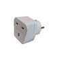BF Adaptador de Enchufe Reino Unido a Europa 13A 250V Blanco Retráctil