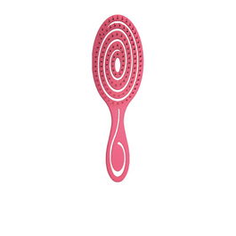 Wad Professional Beauty Cepillo Ellipse Fuchsia Biodegradable Desenredante Cerdas Ultrafinas Anti Nudos