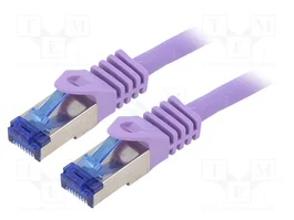 LOGILINK Patch cord Cat 6a S/FTP de 2m, Violeta