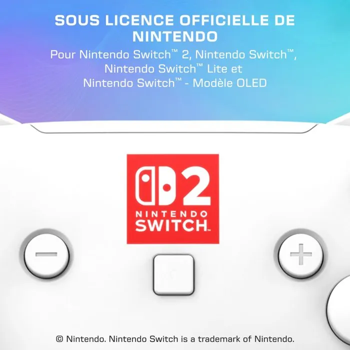 Turtle Beach Afterglow Wave Mando inalámbrico RGB para Nintendo Switch 2 - Blanco AACRM91683 Turtle Beach Afterglow Wave Mando inalámbrico RGB para Nintendo Switch 2 - Blanco AACRM91683