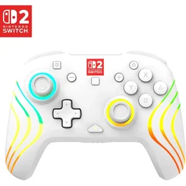 Turtle Beach Afterglow Wave Mando inalámbrico RGB para Nintendo Switch 2 - Blanco AACRM91683