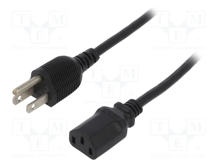 LogiLink Cable de alimentación USA YP-12 / YC-14, negro, 1,80 m LogiLink Cable de alimentación USA YP-12 / YC-14, negro, 1,80 m