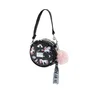 Oh My Pop Bolso Bandolera Redondo Pequeño Unicornio Negro