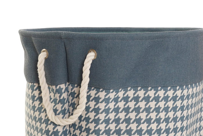 DKD Home Decor Cesta Ropa Poliéster Pata de Gallo Surtido de 3 Unidades