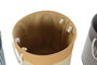 DKD Home Decor Cesta Ropa Poliéster Pata de Gallo Surtido de 3 Unidades
