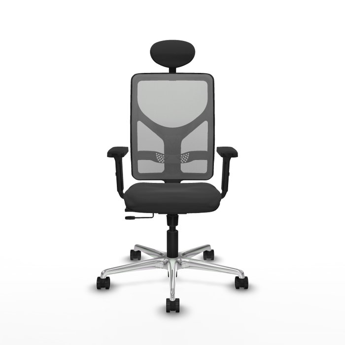 PIQUERAS Y CRESPO Silla de oficina Motilla con mecanismo Sincro/Traslack, Gris