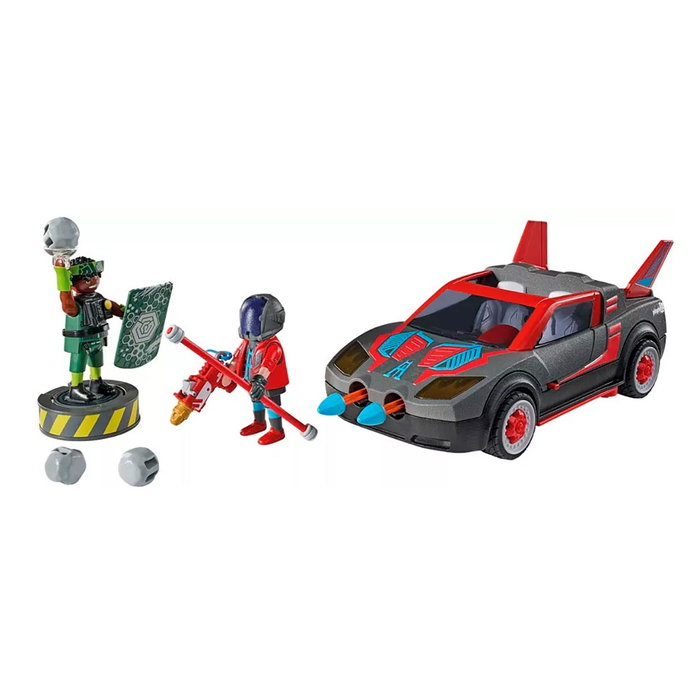 Playmobil Héroe con Vehículo Multifunción 71832 para Tierra, Aire y Agua +4 Años