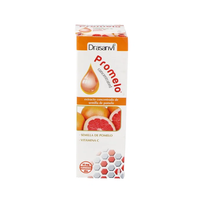 DRASANVI Promelo Extracto Concentrado de Semilla de Pomelo con Vitamina C - Suplemento Alimenticio Líquido para el Sistema Inmunitario - 50 ml DRASANVI Promelo Extracto Concentrado de Semilla de Pomelo con Vitamina C - Suplemento Alimenticio Líquido para el Sistema Inmunitario - 50 ml