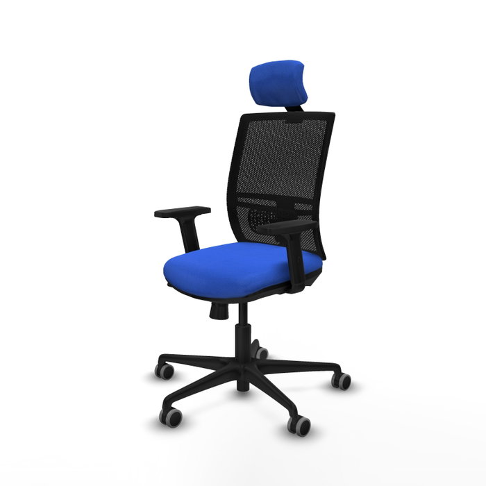 PIQUERAS Y CRESPO Silla de oficina Yunquera con mecanismo Sincro/Traslack Azul y Negro PIQUERAS Y CRESPO Silla de oficina Yunquera con mecanismo Sincro/Traslack Azul y Negro