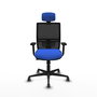 PIQUERAS Y CRESPO Silla de oficina Yunquera con mecanismo Sincro/Traslack Azul y Negro