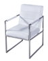DKD Home Decor Butaca Moderno Blanco Acero Poliester 57 x 92 x 75 cm