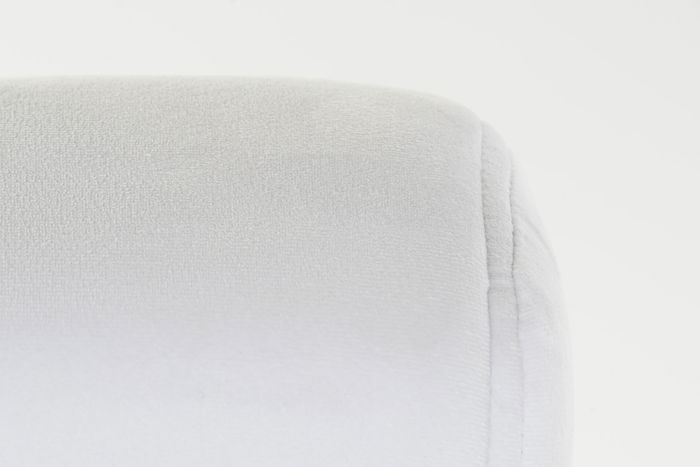 DKD Home Decor Butaca Moderno Blanco Acero Poliester 57 x 92 x 75 cm